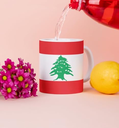 Libanon Kaffeetasse 325ml Flagge Keramik Spülmaschinenfest Büro Geschenk Tee Tasse Libanon Kaffeetasse 325ml Flagge Keramik Spülmaschinenfest Büro Geschenk Tee Tasse von Tinisu