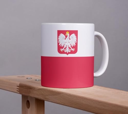 Polen Kaffeetasse 325ml Flagge Keramik Spülmaschinenfest Büro Geschenk Tee Tasse von Tinisu