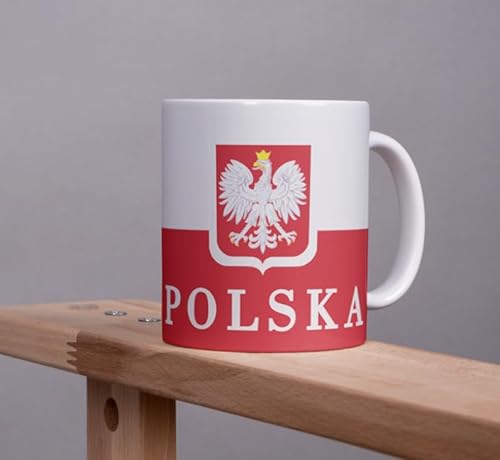 Polska Kaffeetasse 325ml Flagge Keramik Spülmaschinenfest Polen Büro Geschenk Tee Tasse von Tinisu