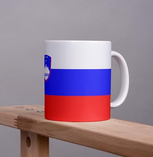 Tinisu Slowenien Kaffeetasse 325ml Flagge Keramik Spülmaschinenfest Büro Geschenk Tee Tasse, 4255718500007 von Tinisu