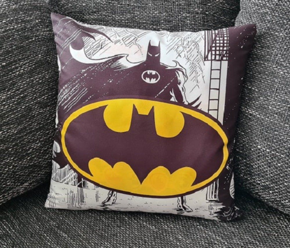 Tinisu Dekokissen DC-Comic Batman Kissenbezug: Bat-Signal - 40cm x 40cm von Tinisu