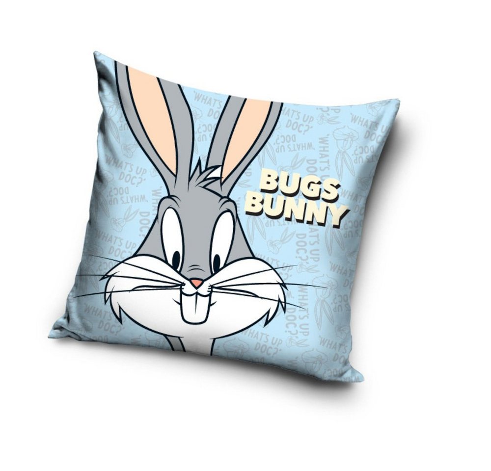 Tinisu Dekokissen Looney Tunes Kissenbezug: Bugs Bunny Kinder Kissen - 40cm x 40cm von Tinisu