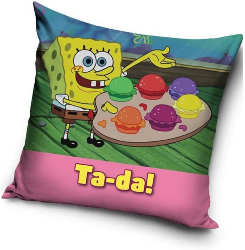 Tinisu Dekokissen Spongebob Kissenbezug: Kinder Kissen - 40cm x 40cm von Tinisu