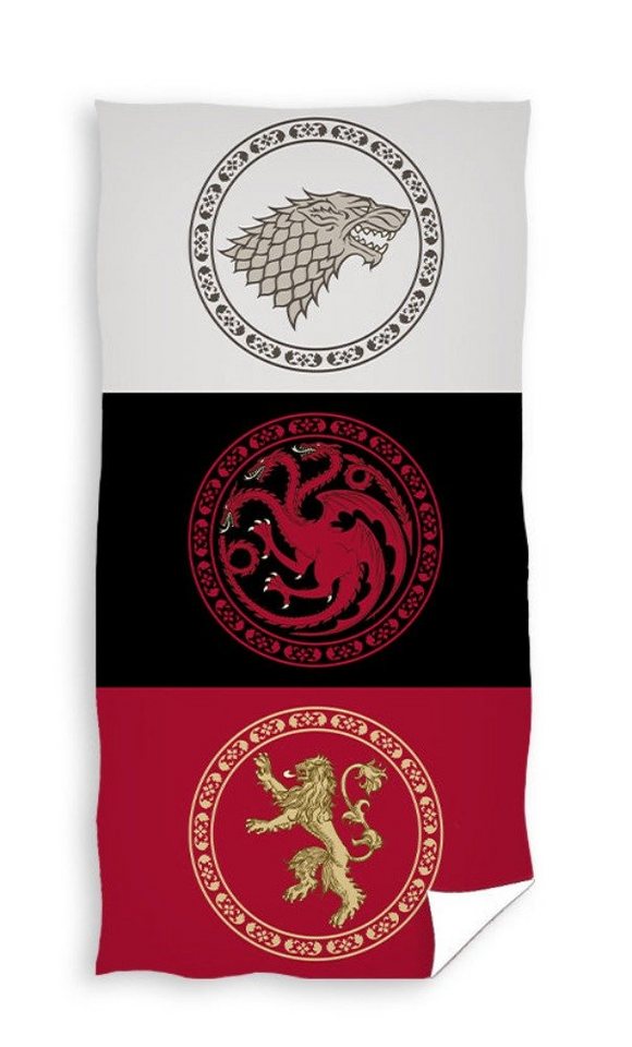 Tinisu Handtuch Game of Thrones Handtuch Strand Stark Targaryen Lannister 70x140cm von Tinisu