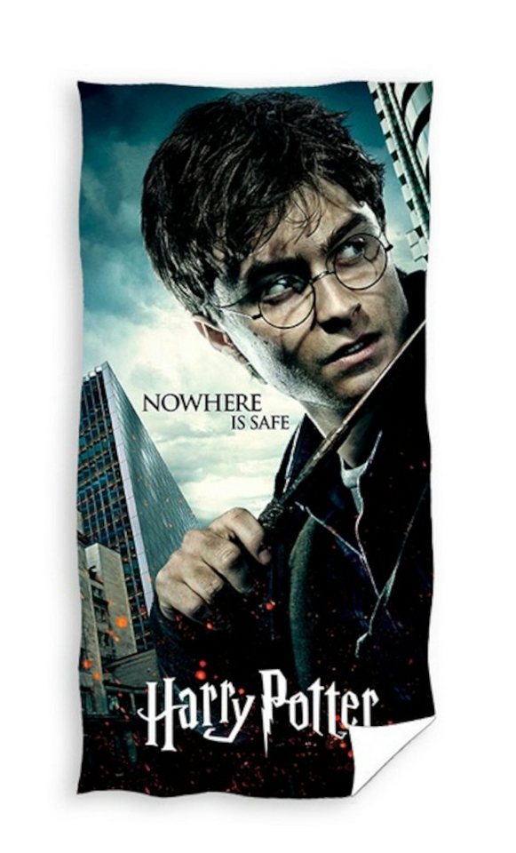 Tinisu Handtuch Harry Potter Strand Handtuch Badetuch Heiligtümer des Todes 70x140cm von Tinisu