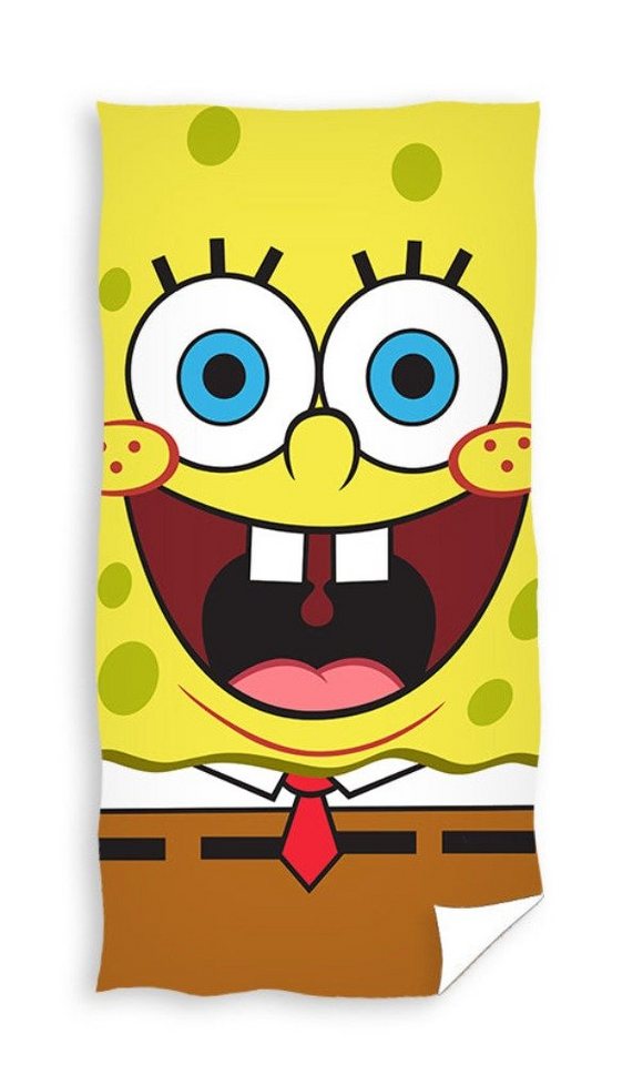 Tinisu Handtuch Spongebob Strand Handtuch Badetuch Kinder 70x140cm von Tinisu