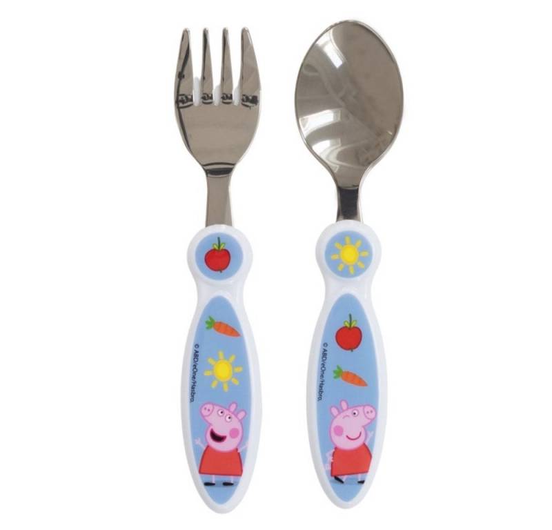 Tinisu Kinderbesteck Peppa Pig Kinder Besteck Set - 2 Teile Tinisu Kinderbesteck Peppa Pig Kinder Besteck Set - 2 Teile von Tinisu