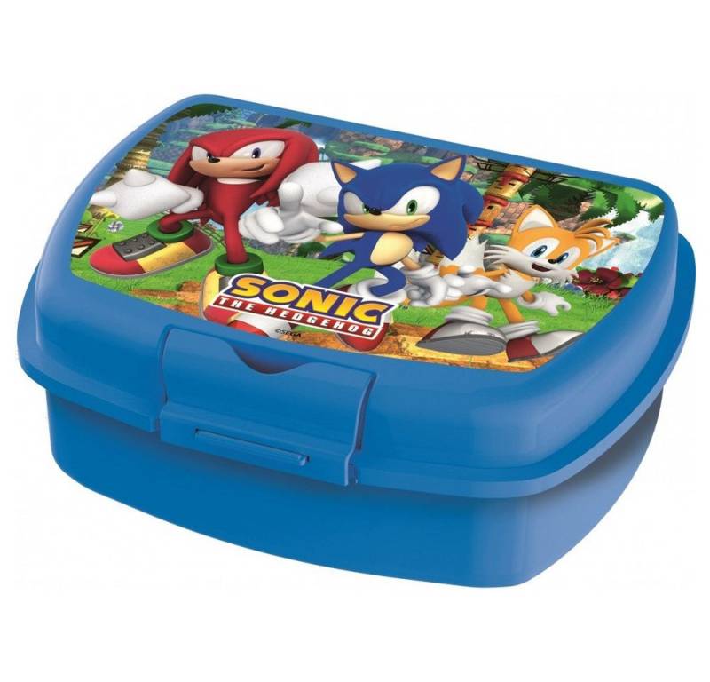 Tinisu Lunchbox Sonic Brotdose Kinder Lunchbox Sandwichbox, Kunststoff von Tinisu