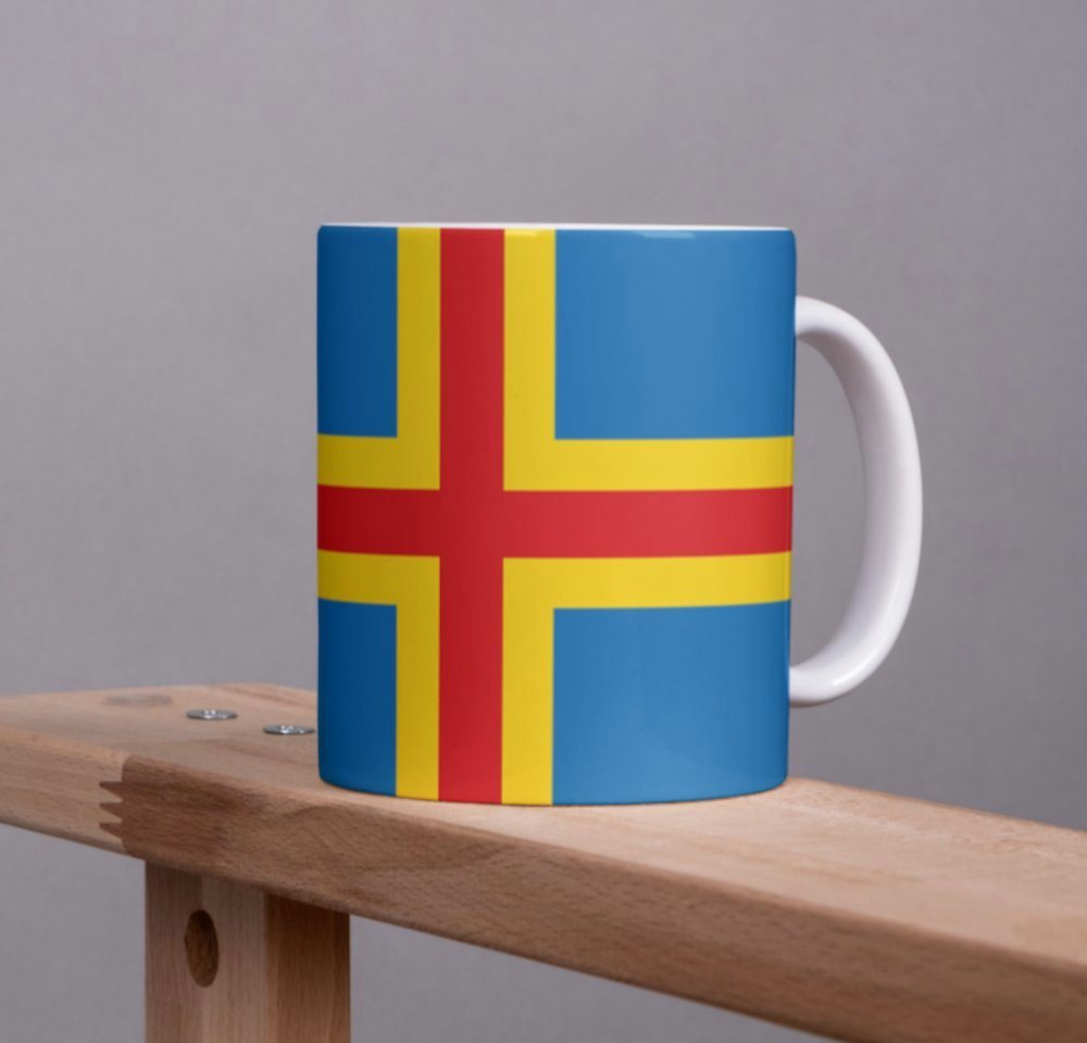 Tinisu Tasse Åland Kaffeetasse Flagge Finnland Pot Kaffee Tasse Becher Coffeecup von Tinisu