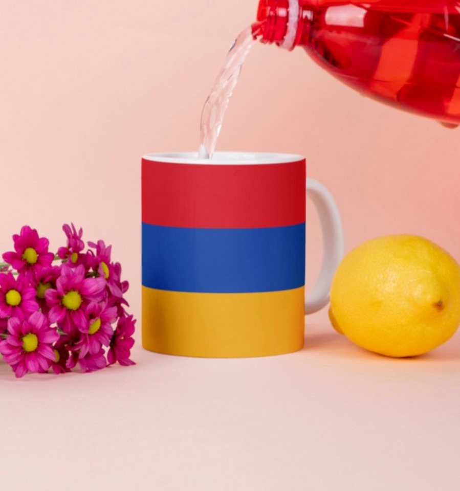 Tinisu Tasse Armenien Kaffeetasse Flagge Pot Kaffee Tasse ARM Becher Coffeecup Büro von Tinisu