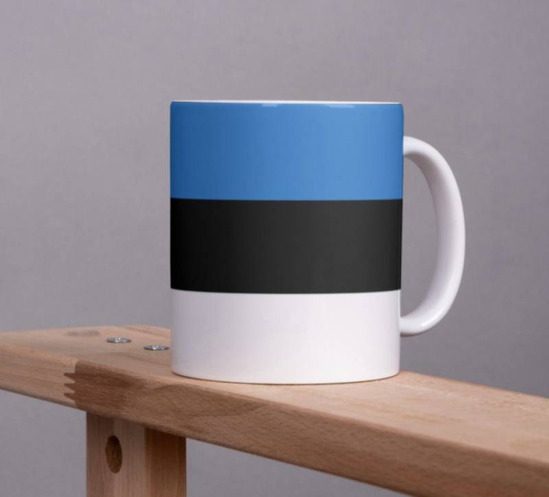Tinisu Tasse Estland Kaffeetasse Flagge Pot Kaffee Tasse Becher EST Coffeecup von Tinisu