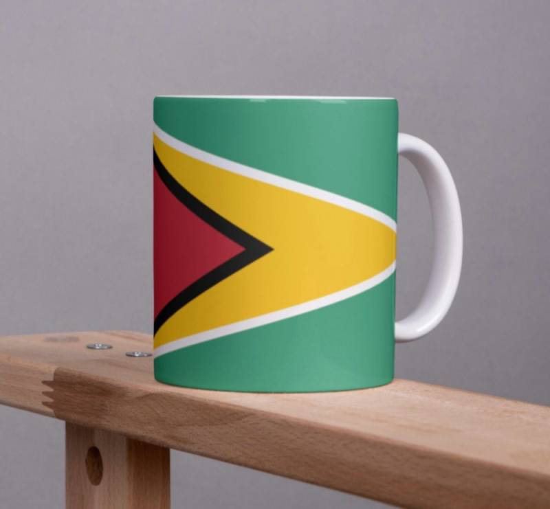 Tinisu Tasse Guyana Tasse Flagge Pot Kaffeetasse National Becher Kaffee Cup Büro von Tinisu