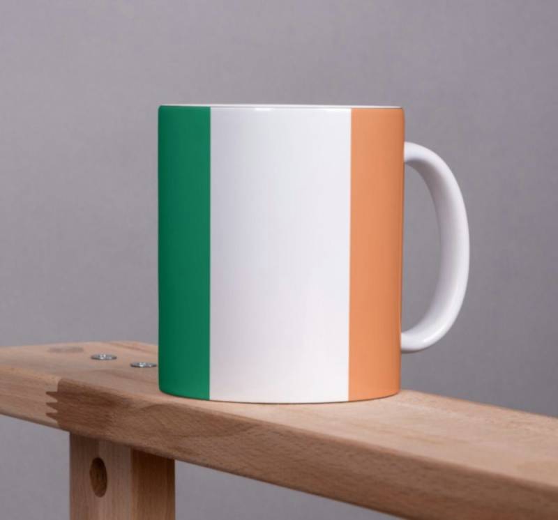Tinisu Tasse Irland Kaffeetasse Flagge Pot Kaffee Tasse Becher IR Coffeecup von Tinisu