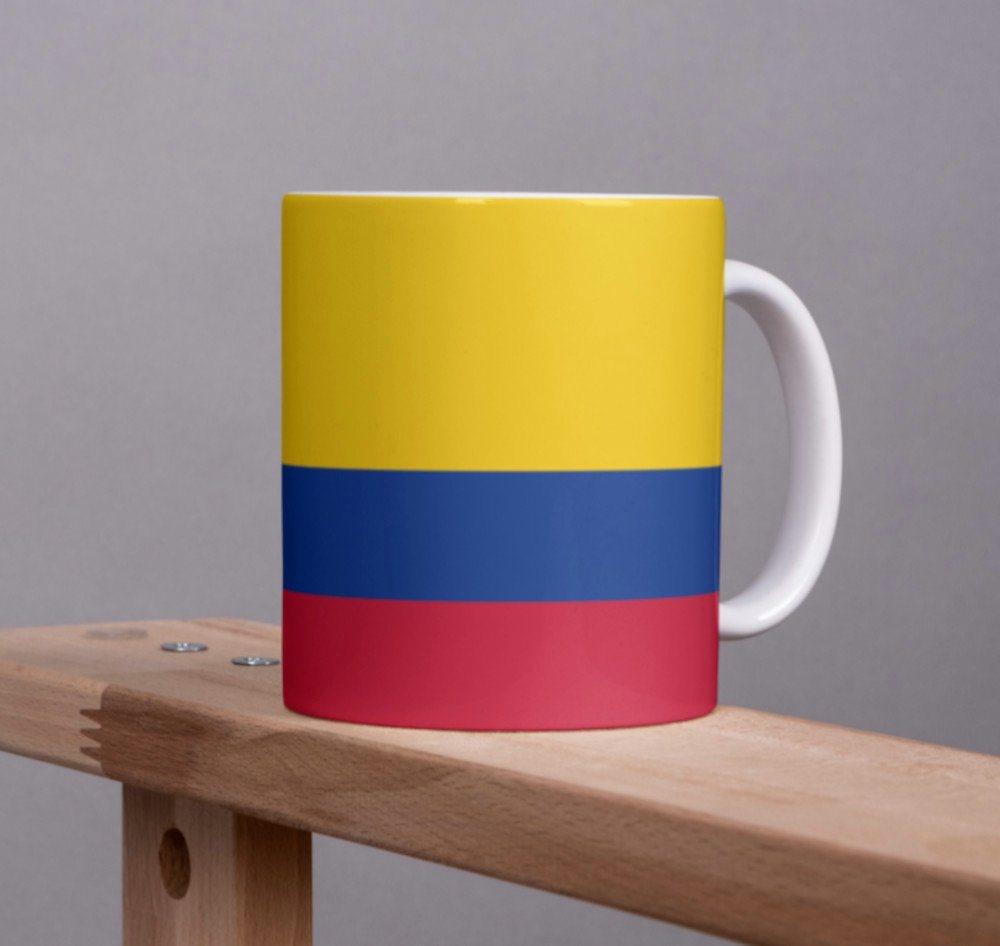 Tinisu Tasse Kolumbien Tasse Flagge Pot Kaffeetasse National Becher Kaffee Cup von Tinisu
