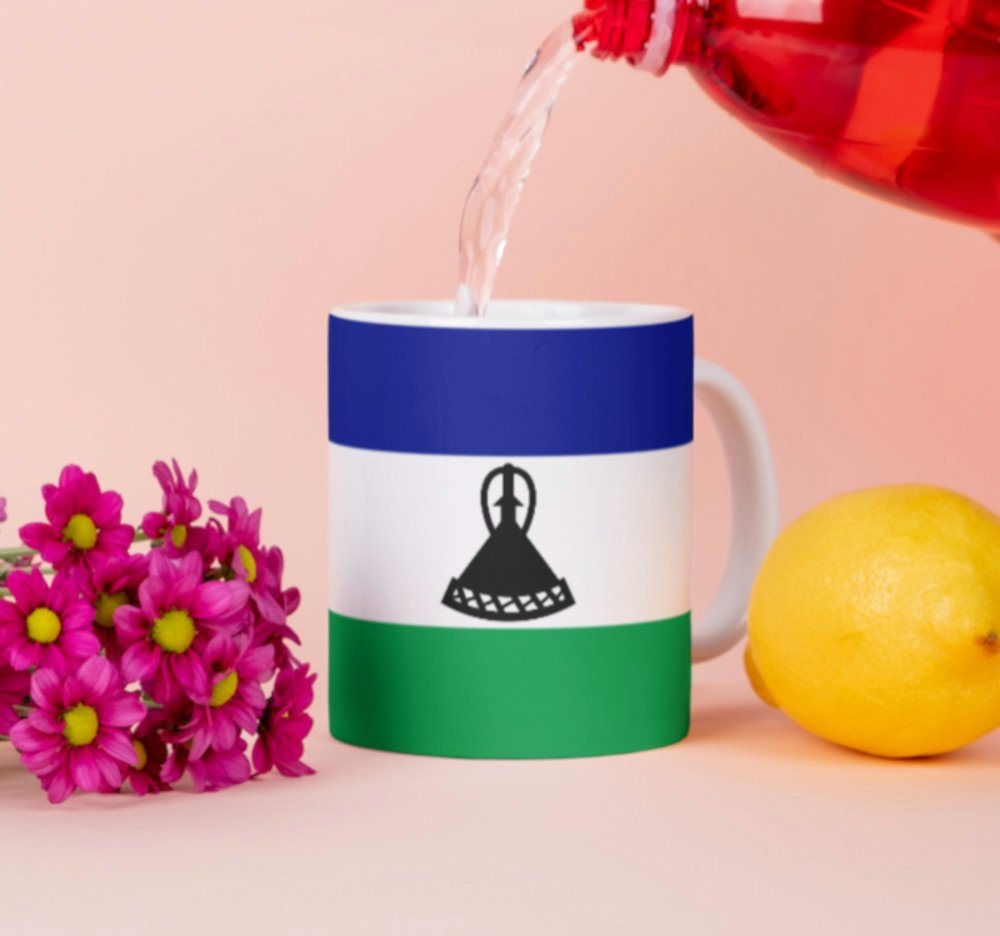 Tinisu Tasse Lesotho Tasse Flagge Pot Kaffeetasse National Becher Kaffee Cup Büro von Tinisu
