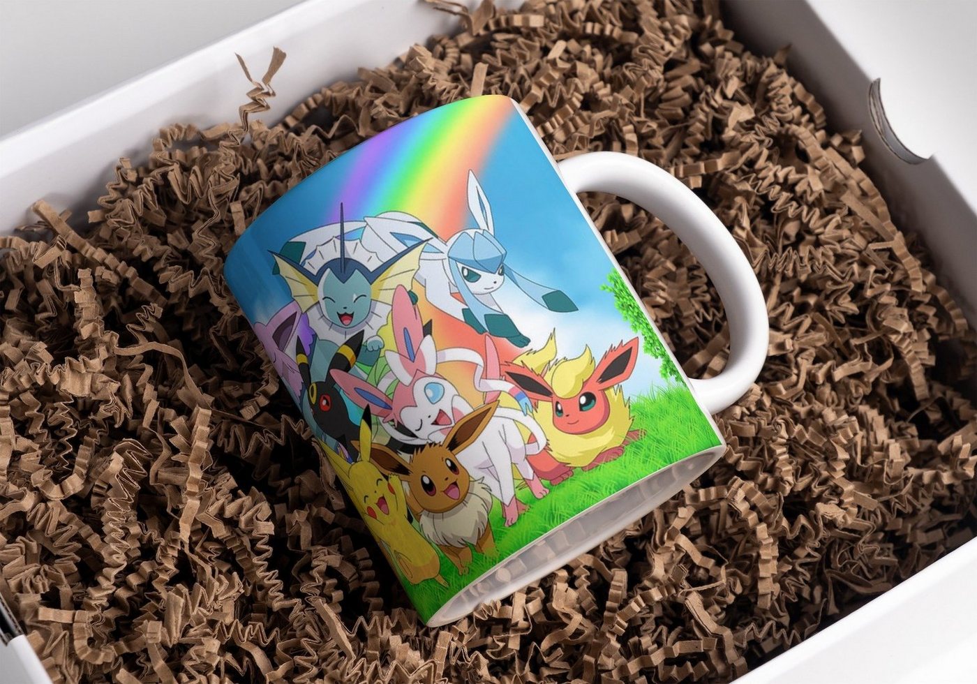 Tinisu Tasse Pokemon Tasse Evoli Nachtara Feelinara Kaffeetasse 325ml Mug Cup von Tinisu
