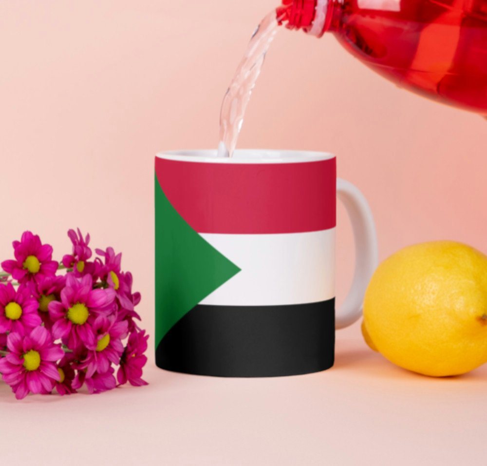 Tinisu Tasse Sudan Tasse Flagge Pot Afrika Kaffeetasse National Becher Kaffee Cup von Tinisu