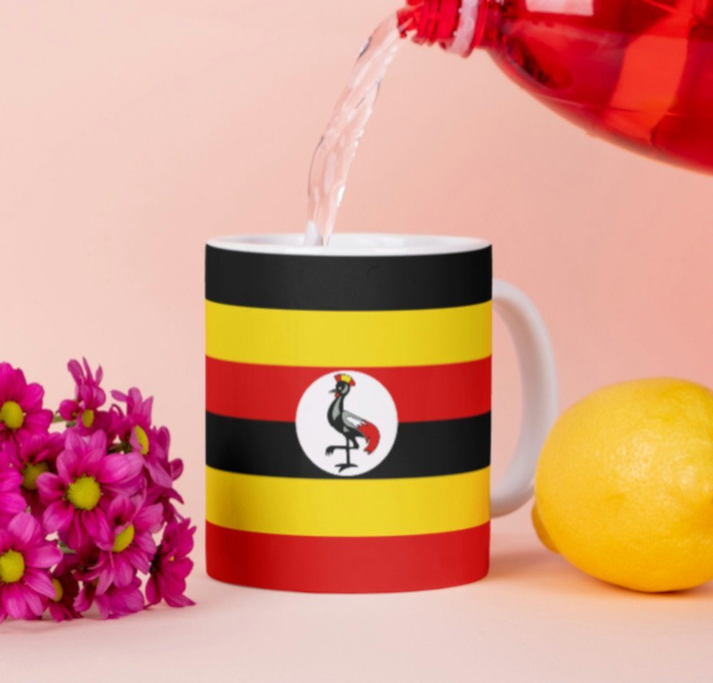 Tinisu Tasse Uganda Tasse Flagge Pot Afrika Kaffeetasse National Becher Kaffee Cup von Tinisu