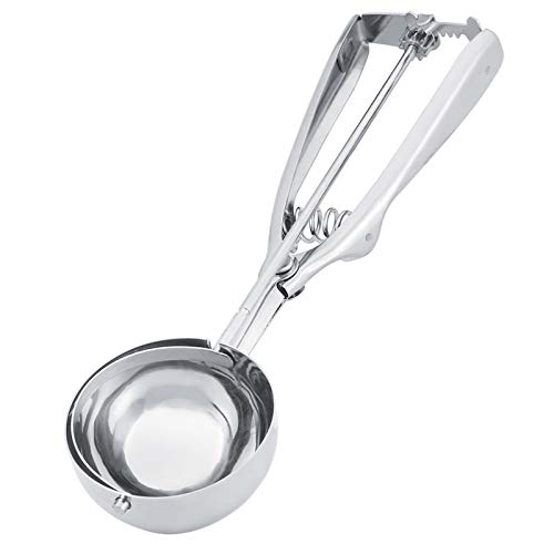 Eisportionierer, Edelstahl Teigschaufel Cookie Scoop Rostfreier Cupcake Schaufel Mit Auslöser Eiskugelportionierer Keksportionierer Eiscreme Melone Fleischbällchen Kuchen Plätzchen Keksteig Reis(6CM) von Tiiyee