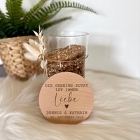 Vorratsglas Mit Deckel - Personalisiertes Hochzeitsgeschenk Geschenk Zur Hochzeit Graviertes Glas 1200Ml Fassungsvermögen von Tinkasplott