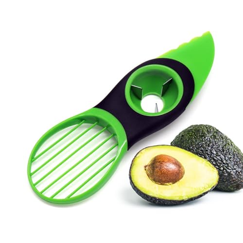 1 Stück Multifunktionaler Avocadoschneider, 3-in-1-Avocado-Werkzeug, Avocadomesser, Avocadoschäler, Avocadoschneider, Multifunktionales Avocado Tool, für Obst, Kiwi, Mango, Küchenwerkzeug 1 Stück Multifunktionaler Avocadoschneider, 3-in-1-Avocado-Werkzeug, Avocadomesser, Avocadoschäler, Avocadoschneider, Multifunktionales Avocado Tool, für Obst, Kiwi, Mango, Küchenwerkzeug von Tinkber