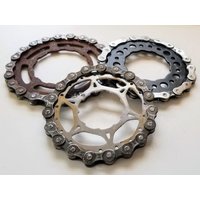 Trinken Sie Untersetzer Steampunk Bike Zahnrad & Zahnrad, Recycelte Fahrradkette Und Zahnrad Trinken Sie Untersetzer Steampunk Bike Zahnrad & Zahnrad, Recycelte Fahrradkette Und Zahnrad von TinkeringCyclist