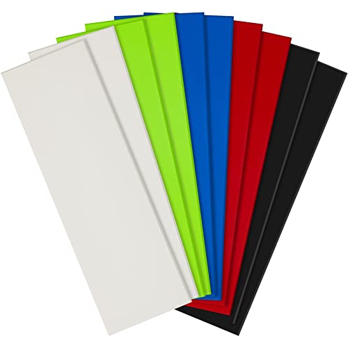Tinlade G10 Abstandshalter, G10 Messergriffmaterial, Griffmaterial für Messer, Waagen, Platten, Zubehör, 5 Farben (16,3 x 5,1 x 0,1 cm), 10 Stück von Tinlade