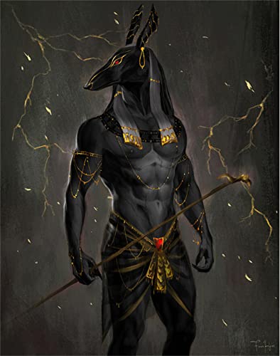 Diamond Painting Erwachsene, 5D Diamant Painting Leinwand Groß Full Bilder, Ägypten Anubis DIY Voll Set Diamant Malerei Kristall Kreuzstich Kunst Malerei Nach Anzahl Kits Mosaik Gemälde Deko Diamond Painting Erwachsene, 5D Diamant Painting Leinwand Groß Full Bilder, Ägypten Anubis DIY Voll Set Diamant Malerei Kristall Kreuzstich Kunst Malerei Nach Anzahl Kits Mosaik Gemälde Deko von Tinnoon