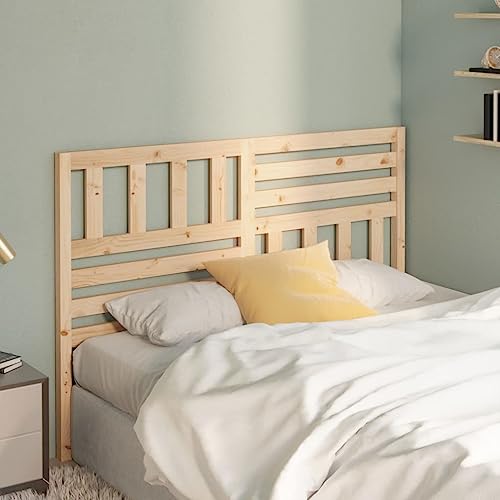 Tino Tech Bettkopfteil 156x4x100 cm Massives Kiefernholz Braun Kopfenden Bettrückwand Bett Kopfteil Holz Bettzubehör Kopfteil für Bett Schlafzimmer Möbel Headboard Modischem Design von Tino Tech