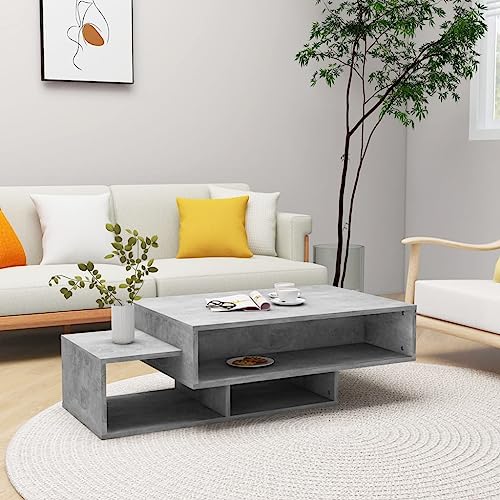 Tino Tech Couchtisch aus Holzwerkstoff 105x55 cm Betongrau Cauchsofa Tisch Stubentisch Wohzimmer Couchtisch Coffe Table Center Table Beistelltisch Wohnzimmertisch Elegantes Aussehen Tino Tech Couchtisch aus Holzwerkstoff 105x55 cm Betongrau Cauchsofa Tisch Stubentisch Wohzimmer Couchtisch Coffe Table Center Table Beistelltisch Wohnzimmertisch Elegantes Aussehen von Tino Tech