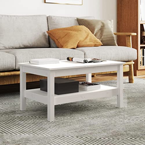 Tino Tech Couchtisch aus Massives Kiefernholz 80x50x40 cm Weiß Wohnzimmertisch Wohzimmer Couchtisch Cauchsofa Tisch Modern Stubentisch Akzenttisch Coffe Table Center Table Beistelltisch Tino Tech Couchtisch aus Massives Kiefernholz 80x50x40 cm Weiß Wohnzimmertisch Wohzimmer Couchtisch Cauchsofa Tisch Modern Stubentisch Akzenttisch Coffe Table Center Table Beistelltisch von Tino Tech