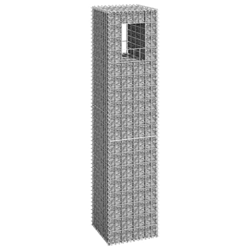 Tino Tech Gabione aus Eisen 40x40x180 cm Silber Steinkorb Gabionen Körbe Gabionen Zaun Gartenmauer Gabione aus Metall Garten Gabione Pflanzenwand Gabionen Gitter Tino Tech Gabione aus Eisen 40x40x180 cm Silber Steinkorb Gabionen Körbe Gabionen Zaun Gartenmauer Gabione aus Metall Garten Gabione Pflanzenwand Gabionen Gitter von Tino Tech