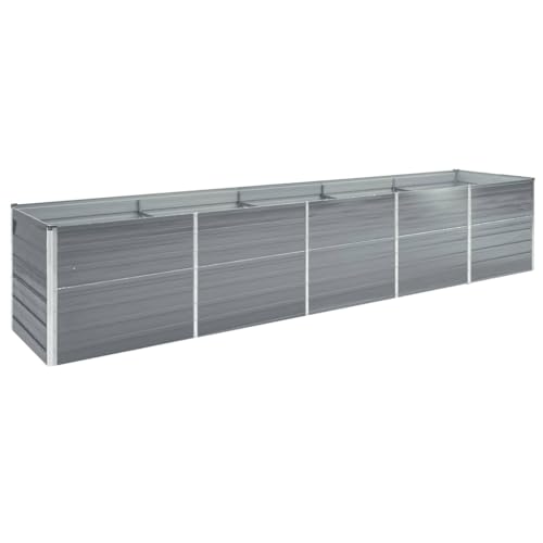 Tino Tech Garten-Hochbeet 400x80x45 cm Verzinkter Stahl Gartenbeet aus Metall Blumenbeet Pflanzkübel Pflanzgefäße für Draußen Pflanzbeet Anzuchtbeet Kräuterbeet Pflanzenbeet Gemüsebeet Grau Tino Tech Garten-Hochbeet 400x80x45 cm Verzinkter Stahl Gartenbeet aus Metall Blumenbeet Pflanzkübel Pflanzgefäße für Draußen Pflanzbeet Anzuchtbeet Kräuterbeet Pflanzenbeet Gemüsebeet Grau von Tino Tech