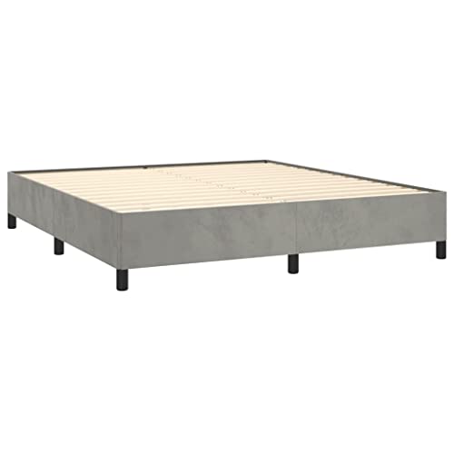 Tino Tech Polsterbett Stauraumbett Gepolsterter Plattformbettrahmen Doppelbett Jugendbett Bettgestell Hellgrau 160x200 cm Samt Tino Tech Polsterbett Stauraumbett Gepolsterter Plattformbettrahmen Doppelbett Jugendbett Bettgestell Hellgrau 160x200 cm Samt von Tino Tech