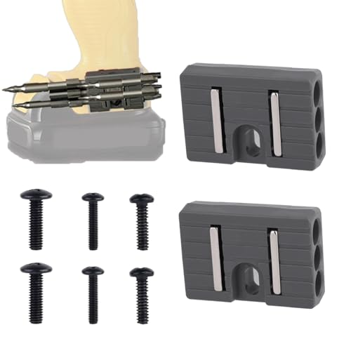 2stk Magnetische Bithalter mit Universeller Passform, Passt Sowohl auf Die Linke als Auch auf Die Rechte Seite Des Schlagschraubers mit 6 Schrauben für Milwaukee Dewalt Ridgid Makita von Tinoaly