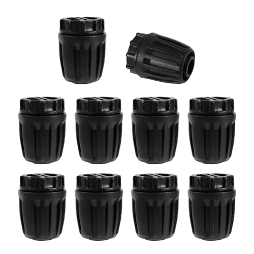 Tinoaly 10 Stück 1/2 Endkappen für Tropfbewässerung, Kontermutter mit Widerhaken Endstopfenbeschläge für (1/2" ID x 0,6-0,63" OD) 16mm Tropfschlauchverbinder Gartenbewässerung Bewässerungssystem von Tinoaly