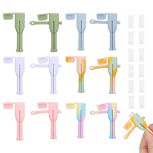 Tinoaly 6 Sets Ladegeräte Kabelschutz für Apple 18W/20W, Silikon rutschfeste Kabelretter Staubdichte 3-in-1 Datenkabel Schutzhülle Kabelorganizer für Zuhause Büro Reisen und Geschenk (6 Farben) von Tinoaly