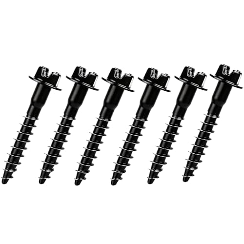 Tinoaly 6stk Luftfiltergehäuse Schrauben Bas01003, Airbox-Schrauben aus Kohlenstoffstahl Ersetzen Sie Die Teilenummer 6509605aa und 11549031 Passend für Ram und Mehr (Schwarz) von Tinoaly