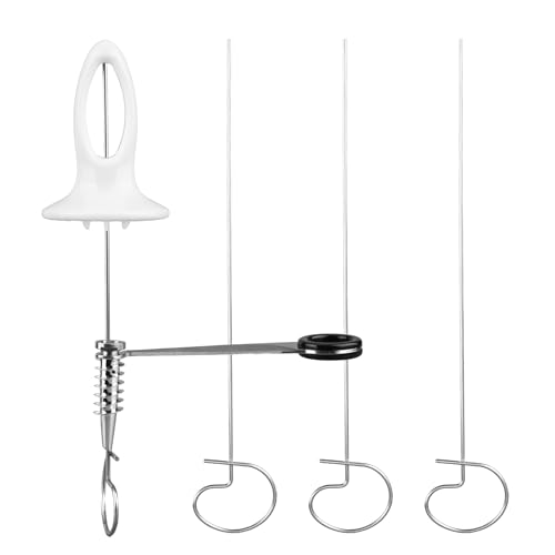 Tinoaly Tornado-Spiralkartoffelschneider-Set, Manueller Kartoffel Spiralschneider Tornado mit 4stk Edelstahlspießen Gemüsespiralschneider Frittieren und Pommes Frites Praktische Küchenhelfer von Tinoaly