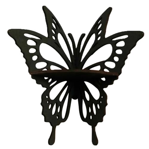 TintTower Schmetterlings-Wandregal für effizientes Wandregal für ätherische Öle und Kristalle, Holz, Schmuck-Organizer, Duschregal von TintTower