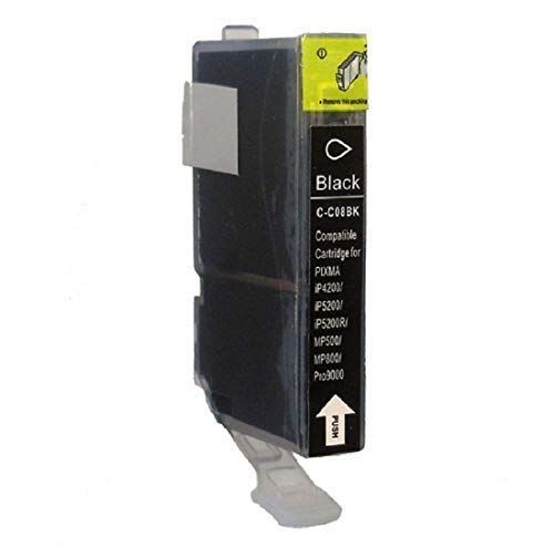 1 Tintenpatrone mit Chip für Canon Black CLI-8BK Pixma IP3300 IP3500 IP4200 IP4200IP4300 IP4500 IP5200 IP5200 IP5300 IP6600 IP6700D MP500 MP510 MP520 MP530 MP610 MP800 MP810 MP830 MP970 IX4000 IX5000 MX700 MX850 Pro9000 Schwarz 1 Tintenpatrone mit Chip für Canon Black CLI-8BK Pixma IP3300 IP3500 IP4200 IP4200IP4300 IP4500 IP5200 IP5200 IP5300 IP6600 IP6700D MP500 MP510 MP520 MP530 MP610 MP800 MP810 MP830 MP970 IX4000 IX5000 MX700 MX850 Pro9000 Schwarz von Tintenwunsch