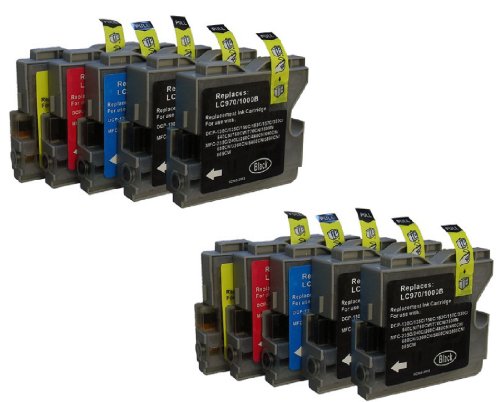 10 Druckerpatronen für Brother mit freier Farbauswahl ersetzt LC970 LC1000 DCP-130C DCP-135C DCP-150C, DCP-330C DCP-350C DCP-357C DCP-540C DCP-560CN DCP-750CW DCP-770CW MFC-235C MFC-240C, MFC-260C MFC-440CN MFC-465CN MFC-660CN MFC-680CN MFC-845CW MFC-885CW MFC-3360CN MFC-5460CN MFC-5860CN 10 Druckerpatronen für Brother mit freier Farbauswahl ersetzt LC970 LC1000 DCP-130C DCP-135C DCP-150C, DCP-330C DCP-350C DCP-357C DCP-540C DCP-560CN DCP-750CW DCP-770CW MFC-235C MFC-240C, MFC-260C MFC-440CN MFC-465CN MFC-660CN MFC-680CN MFC-845CW MFC-885CW MFC-3360CN MFC-5460CN MFC-5860CN von Tintenwunsch