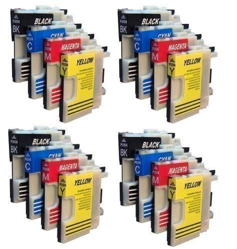 16 Druckerpatronen für Brother mit freier Farbauswahl LC980 LC1100 DCP-145C DCP-165C DCP-185C DCP-195C DCP-365CN DCP-375CW DCP-385C DCP-395CN DCP-585CW DCP-J715W DCP 6690CW MFC-250C MFC-255CW MFC-290C MFC-295C MFC-295CN MFC-355CW MFC-490CN MFC-490CW MFC-J615W MFC-670CDW MFC-790CW MFC-795CW MFC- 930CDN MFC-990CW MFC-930CDWN MFC-5490CN MFC-5890CN MFC-6490CN MFC-6490CW MFC-6890CN MFC-6890CDW MFC-5895CW 16 Druckerpatronen für Brother mit freier Farbauswahl LC980 LC1100 DCP-145C DCP-165C DCP-185C DCP-195C DCP-365CN DCP-375CW DCP-385C DCP-395CN DCP-585CW DCP-J715W DCP 6690CW MFC-250C MFC-255CW MFC-290C MFC-295C MFC-295CN MFC-355CW MFC-490CN MFC-490CW MFC-J615W MFC-670CDW MFC-790CW MFC-795CW MFC- 930CDN MFC-990CW MFC-930CDWN MFC-5490CN MFC-5890CN MFC-6490CN MFC-6490CW MFC-6890CN MFC-6890CDW MFC-5895CW von Tintenwunsch