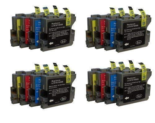 16 Druckerpatronen für Brother mit freier Farbauswahl ersetzt LC970 LC1000 DCP-130C DCP-135C DCP-150C, DCP-330C DCP-350C DCP-357C DCP-540C DCP-560CN DCP-750CW DCP-770CW MFC-235C MFC-240C, MFC-260C MFC-440CN MFC-465CN MFC-660CN MFC-680CN MFC-845CW MFC-885CW MFC-3360CN MFC-5460CN MFC-5860CN von Tintenwunsch