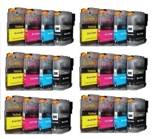 24 DRUCKERPATRONEN MIT CHIP für Brother mit FREIE FARBAUSWAHL LC-121 LC-123 LC-125 LC-127 DCP-J132W DCP-J152W DCP-J152WR DCP-J172W DCP-J552DW DCP-J752DW DCP-J4110DW DCP-J4110W MFC-J245 MFC-J470DW MFC-J650DW MFC-J870DW MFC-J4310DW MFC-J4410DW MFC-J4510DW MFC-J4610DW MFC-J4710DW MFC-J6520DW MFC-J6720DW MFC-J6920DW mit Chip von Tintenwunsch