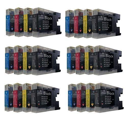 24 DRUCKERPATRONEN für Brother mit FREIER Farbauswahl ersetzt LC-1220 LC-1240 LC-1280 DCP-J525W DCP-J725DW DCP-J925DW MFC-J430W MFC-J625DW MFC-J825DW MFC-J5910DW MFC-J6510DW MFC-J6710DW MFC-J6910DW von Tintenwunsch