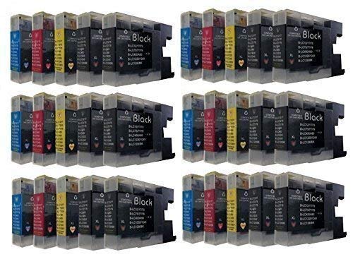 30 TINTENPATRONEN für Brother mit FREIER Farbauswahl ersetzt LC-1220 LC-1240 LC-1280 DCP-J525W DCP-J725DW DCP-J925DW MFC-J430W MFC-J625DW MFC-J825DW MFC-J5910DW MFC-J6510DW MFC-J6710DW MFC-J6910DW von Tintenwunsch