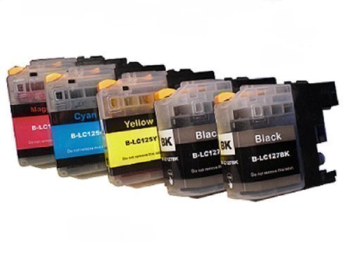 5 DRUCKERPATRONEN MIT CHIP für Brother mit FREIE FARBAUSWAHL LC-121 LC-123 LC-125 LC-127 DCP-J132W DCP-J152W DCP-J152WR DCP-J172W DCP-J552DW DCP-J752DW DCP-J4110DW DCP-J4110W MFC-J245 MFC-J470DW MFC-J650DW MFC-J870DW MFC-J4310DW MFC-J4410DW MFC-J4510DW MFC-J4610DW MFC-J4710DW MFC-J6520DW MFC-J6720DW MFC-J6920DW mit Chip 5 DRUCKERPATRONEN MIT CHIP für Brother mit FREIE FARBAUSWAHL LC-121 LC-123 LC-125 LC-127 DCP-J132W DCP-J152W DCP-J152WR DCP-J172W DCP-J552DW DCP-J752DW DCP-J4110DW DCP-J4110W MFC-J245 MFC-J470DW MFC-J650DW MFC-J870DW MFC-J4310DW MFC-J4410DW MFC-J4510DW MFC-J4610DW MFC-J4710DW MFC-J6520DW MFC-J6720DW MFC-J6920DW mit Chip von Tintenwunsch