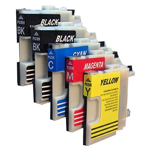 5 Druckerpatronen für Brother mit freier Farbauswahl LC980 LC1100 DCP-145C DCP-165C DCP-185C DCP-195C DCP-365CN DCP-375CW DCP-385C DCP-395CN DCP-585CW DCP-J715W DCP 6690CW MFC-250C MFC-255CW MFC-290C MFC-295C MFC-295CN MFC-355CW MFC-490CN MFC-490CW MFC-J615W MFC-670CDW MFC-790CW MFC-795CW MFC- 930CDN MFC-990CW MFC-930CDWN MFC-5490CN MFC-5890CN MFC-6490CN MFC-6490CW MFC-6890CN MFC-6890CDW MFC-5895CW 5 Druckerpatronen für Brother mit freier Farbauswahl LC980 LC1100 DCP-145C DCP-165C DCP-185C DCP-195C DCP-365CN DCP-375CW DCP-385C DCP-395CN DCP-585CW DCP-J715W DCP 6690CW MFC-250C MFC-255CW MFC-290C MFC-295C MFC-295CN MFC-355CW MFC-490CN MFC-490CW MFC-J615W MFC-670CDW MFC-790CW MFC-795CW MFC- 930CDN MFC-990CW MFC-930CDWN MFC-5490CN MFC-5890CN MFC-6490CN MFC-6490CW MFC-6890CN MFC-6890CDW MFC-5895CW von Tintenwunsch