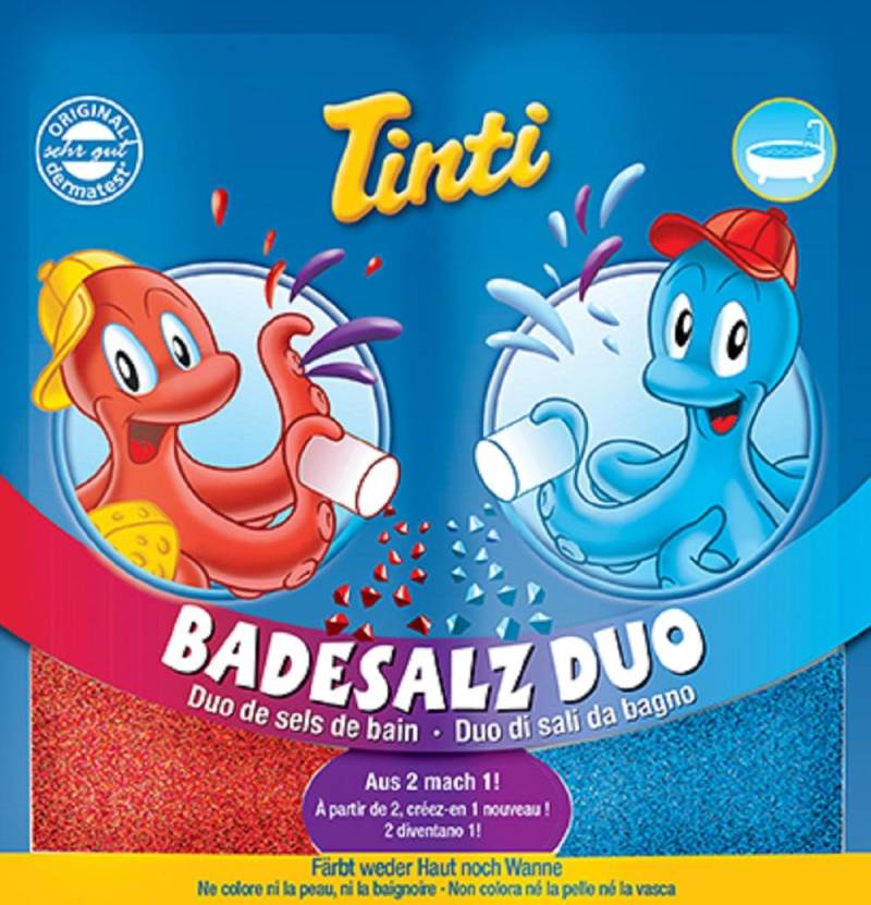Tinti Badesalz Duo Rot-Blau Kinder Badespaß RB11000227 von Tinti GmbH & Co. KG